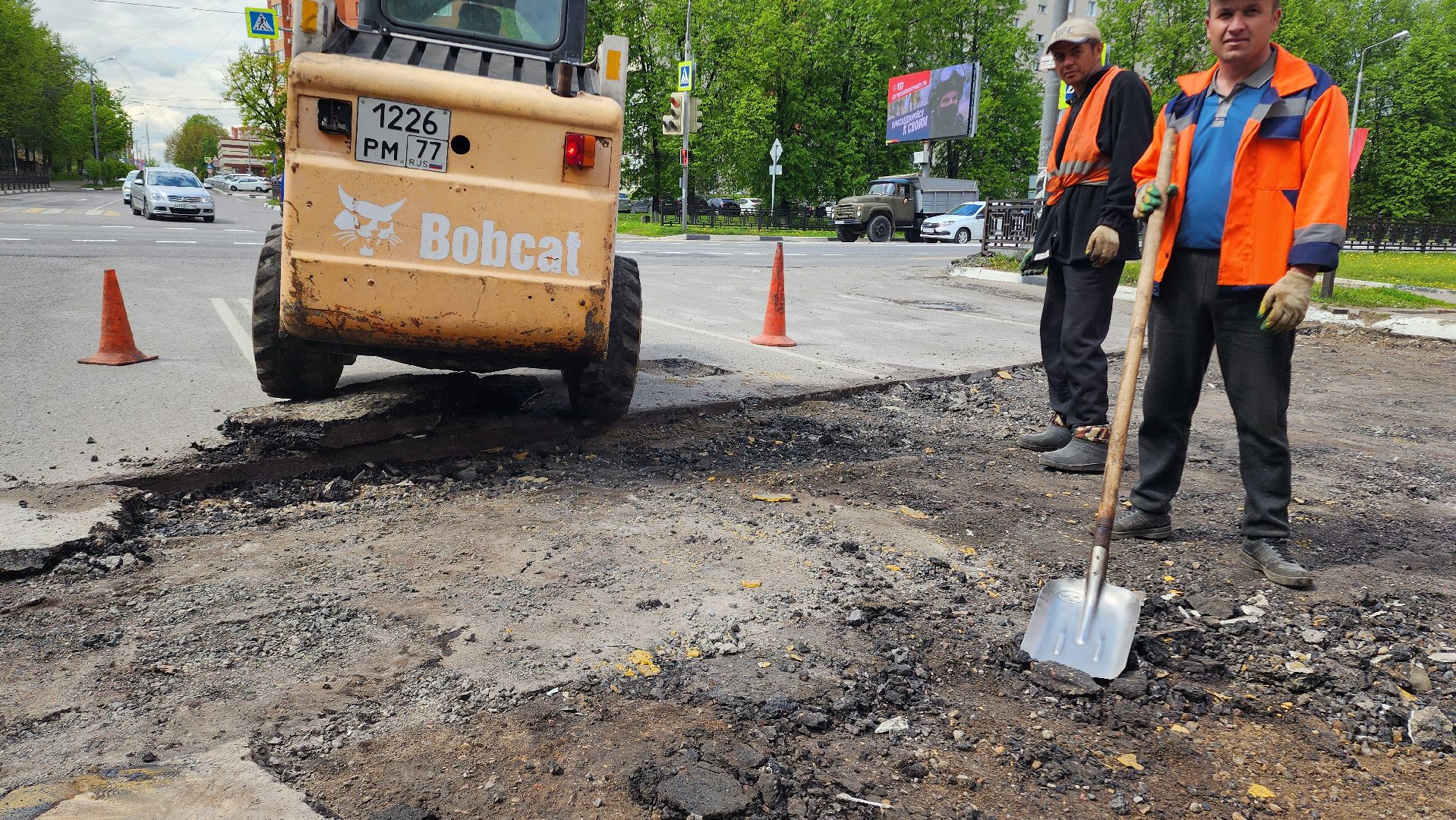 Ремонт дорог, Пешеходный переход, Домодедово, Подмосковье, Дорожная служба, безопасное движение, безопасность дорожного движения, укладка асфальта, Демонтажные работы,