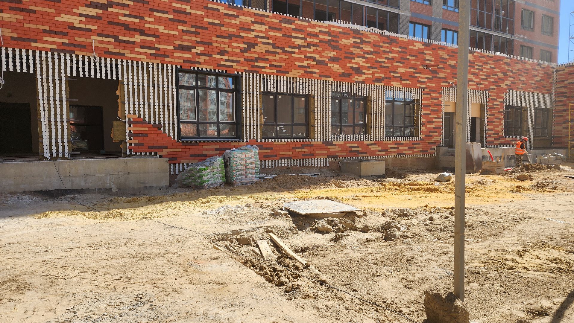 строительство, строительство детского сада, реутов, детский сад,