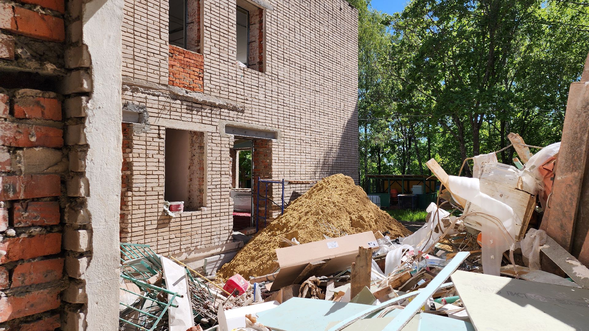 кашира, ожерелье, ремонт, детский сад, школа 10, ремонт кровли, капитальный ремонт, теплый пол,