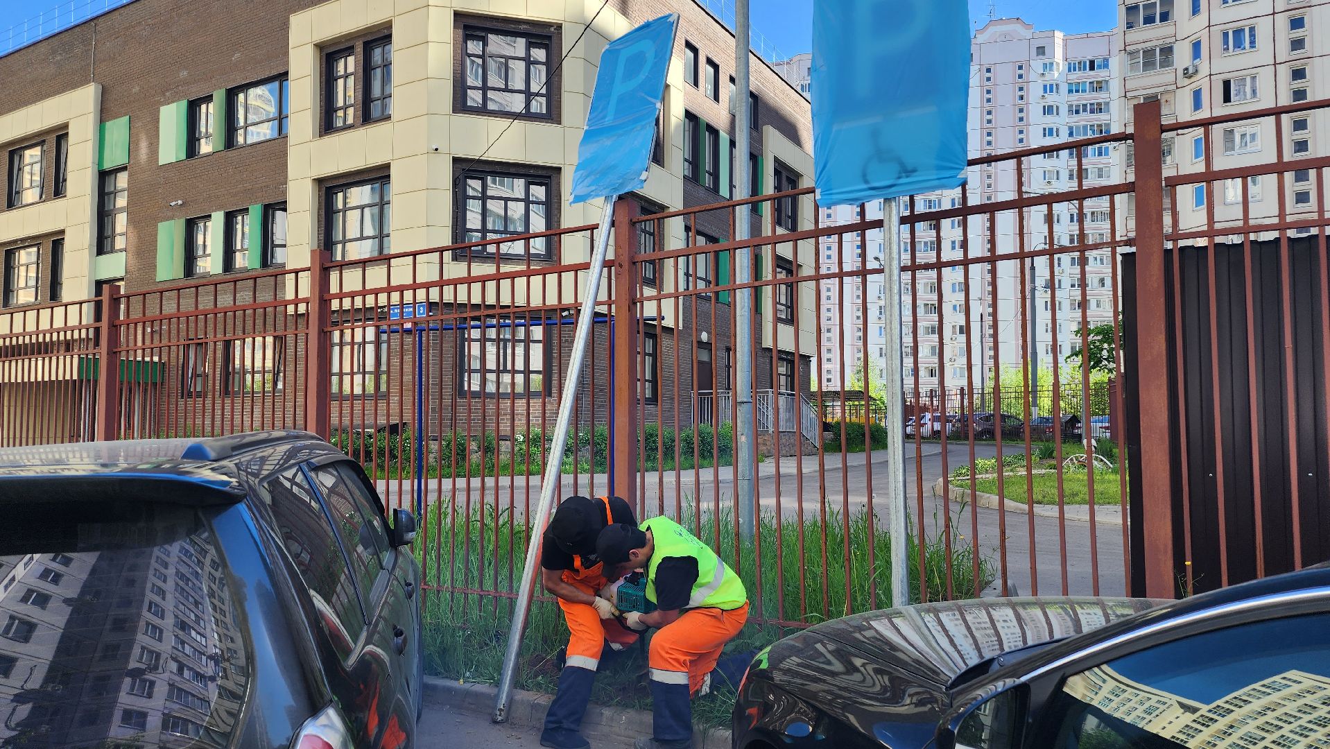 долгопрудный, парковка, стоянка, знаки, пдд,