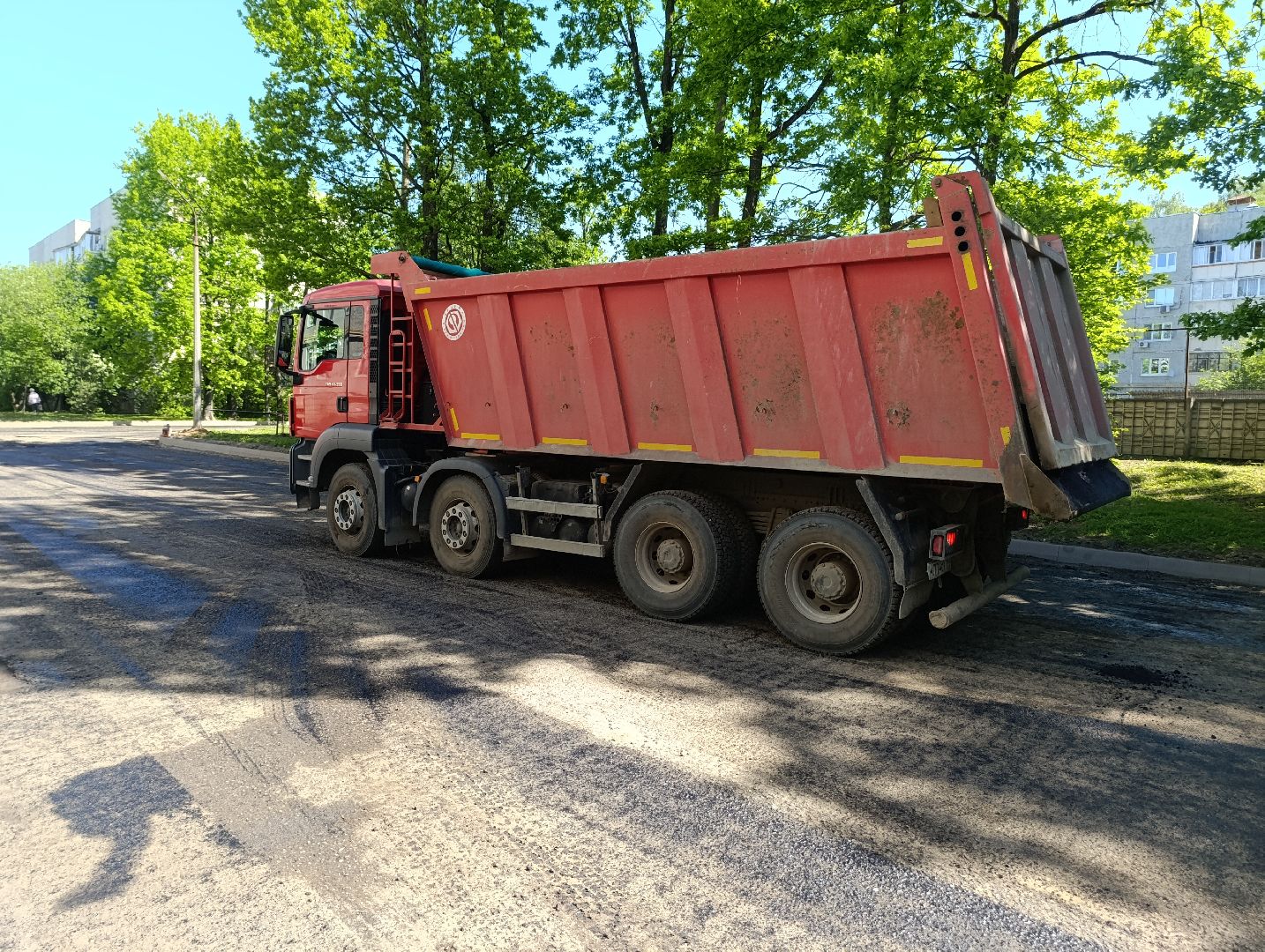 Бронницы, Поселок Горка, Замена асфальта во дворе, Благоустройство,