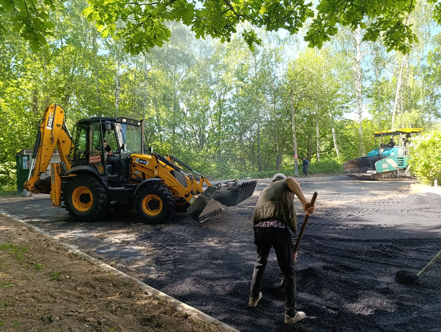 Бронницы, Поселок Горка, Замена асфальта во дворе, Благоустройство,