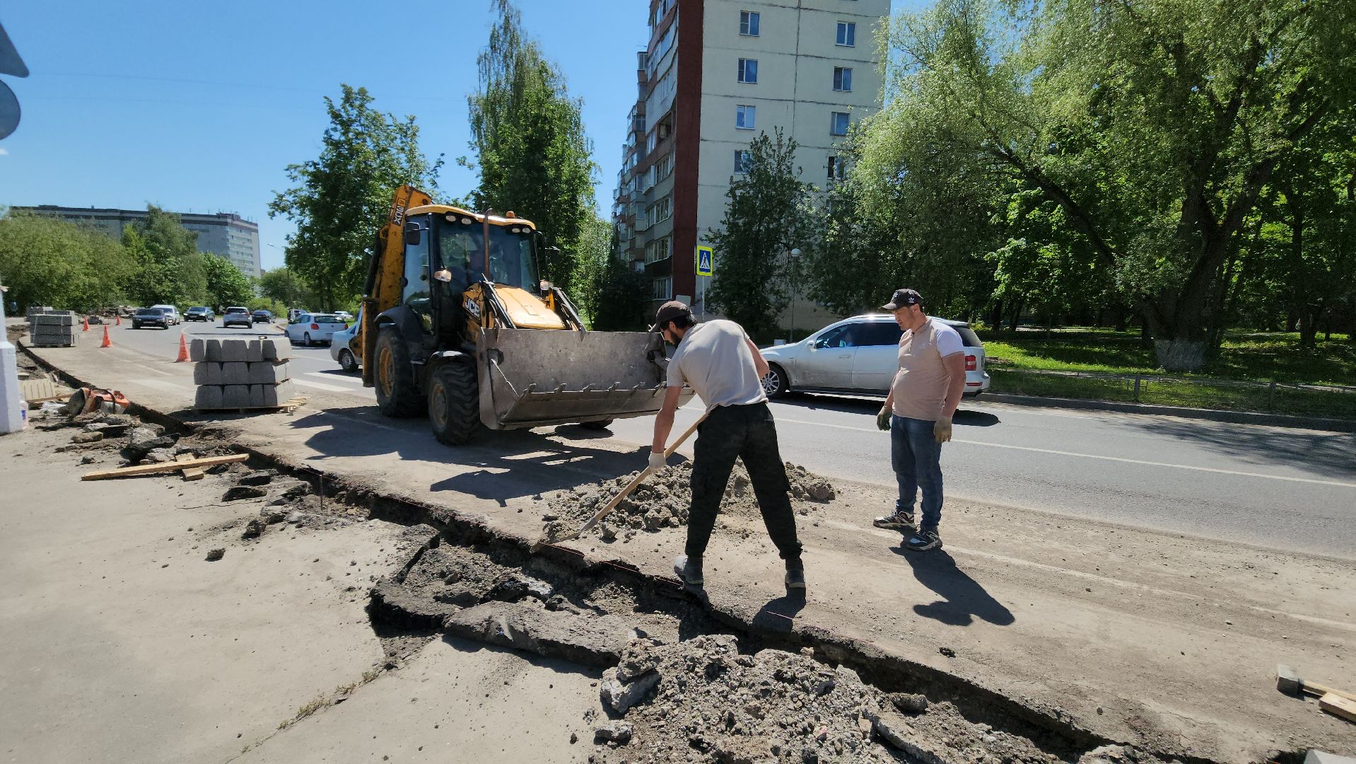 ремонт дорог, красногорск, бордюр, бордюрный камень, благоустойство,