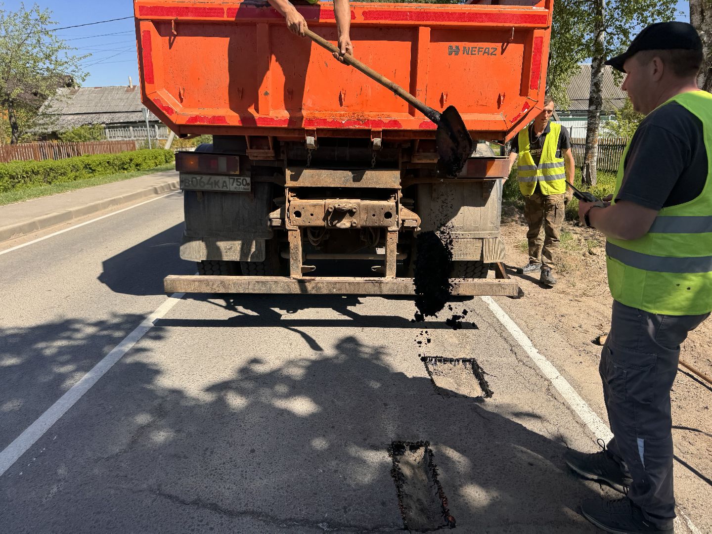 шаховская, ямочный ремонт, коммунальная служба,