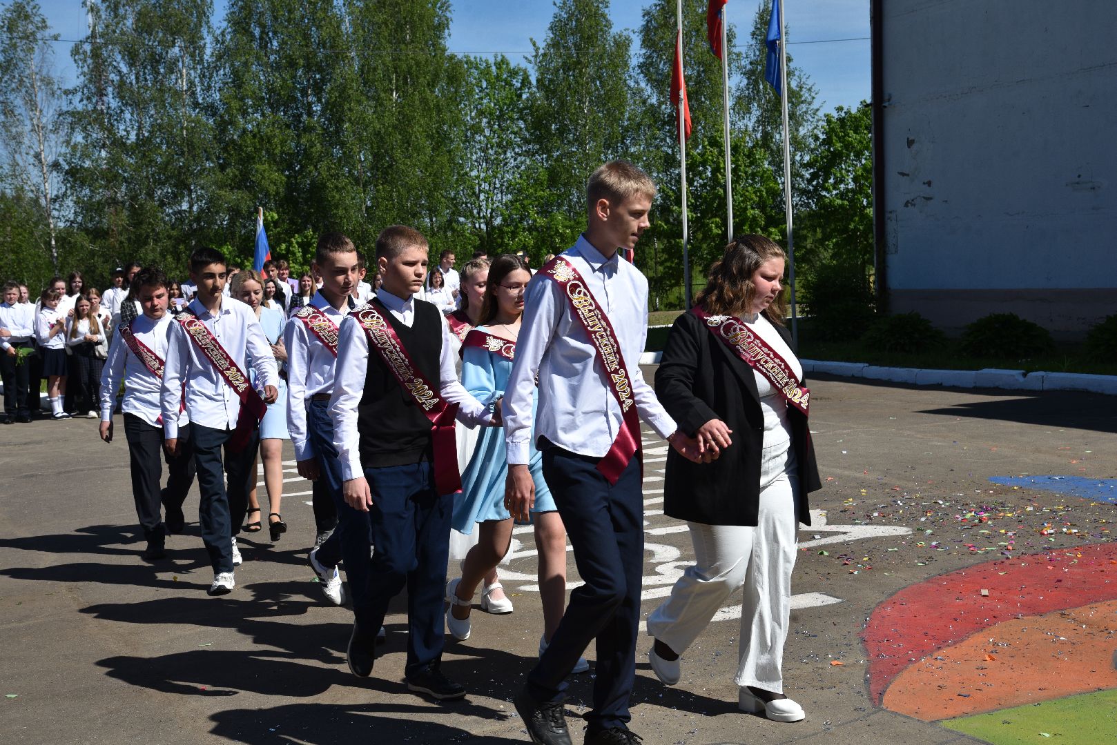 лотошино, ушаковская сош, последний звонок, образование, школа,