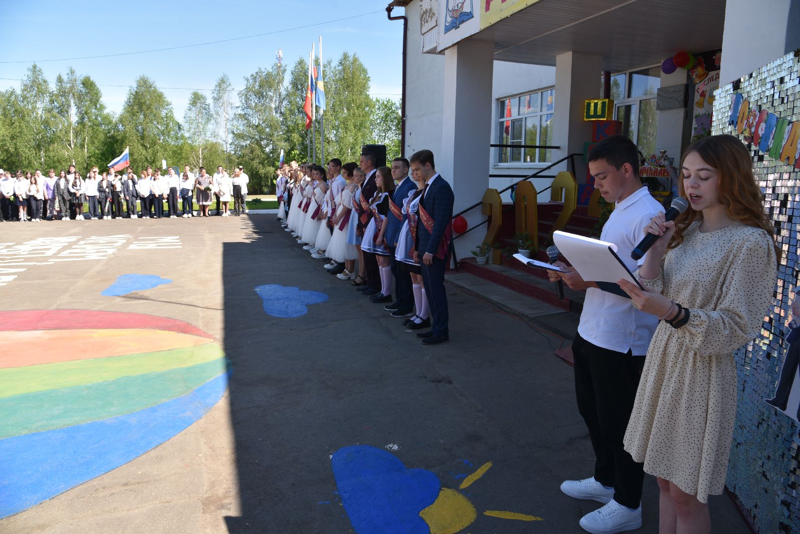 лотошино, ушаковская сош, последний звонок, образование, школа,