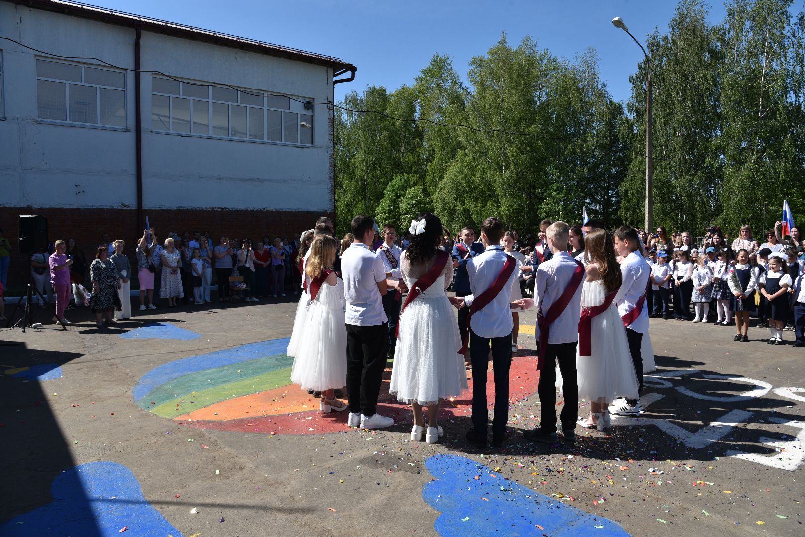 лотошино, ушаковская сош, последний звонок, образование, школа,