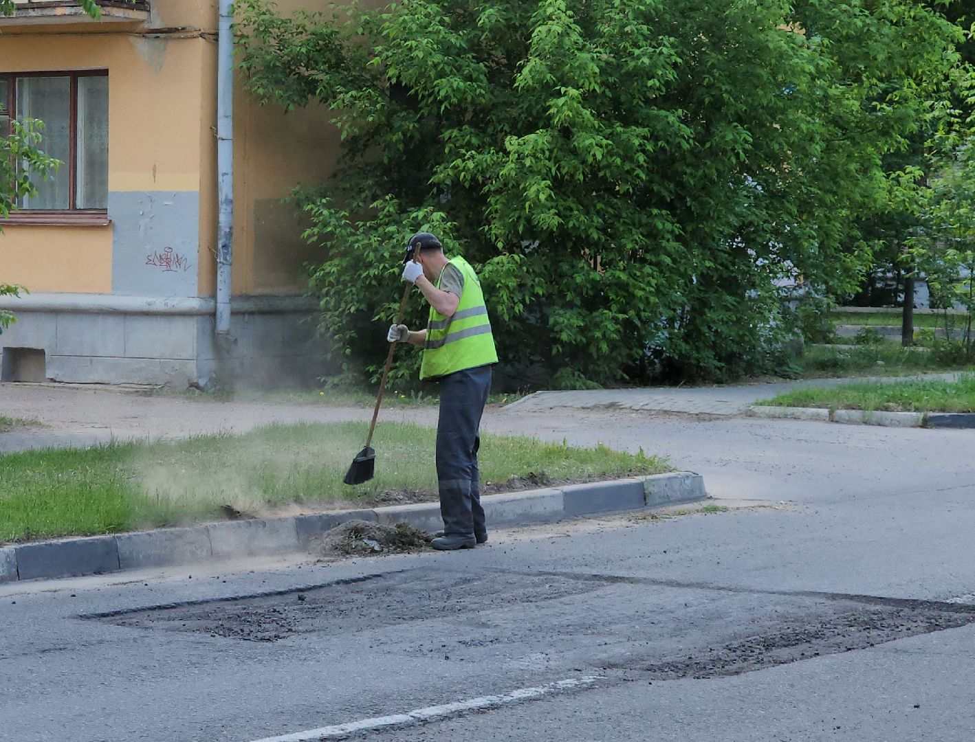 Дубна, жкх, Ручная уборка, Уборка города, Коммунальные службы,