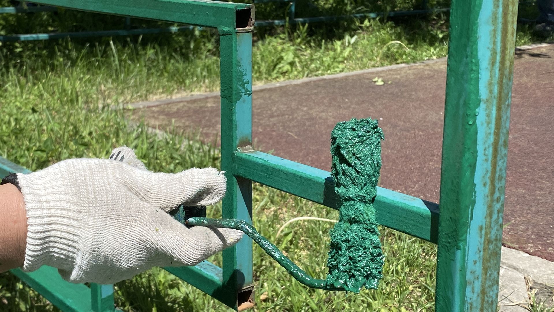 детские площадки, покраска детских площадок, мбу благоустройство, лго, инфраструктура,