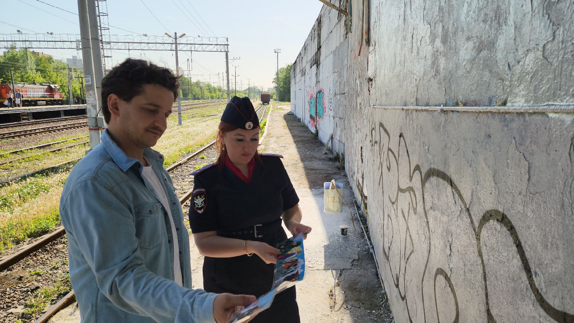 красногорск, павшино, несовершеннолетние дети, трудные подростки, ржд, мцд-2, день защиты детей, граффити,