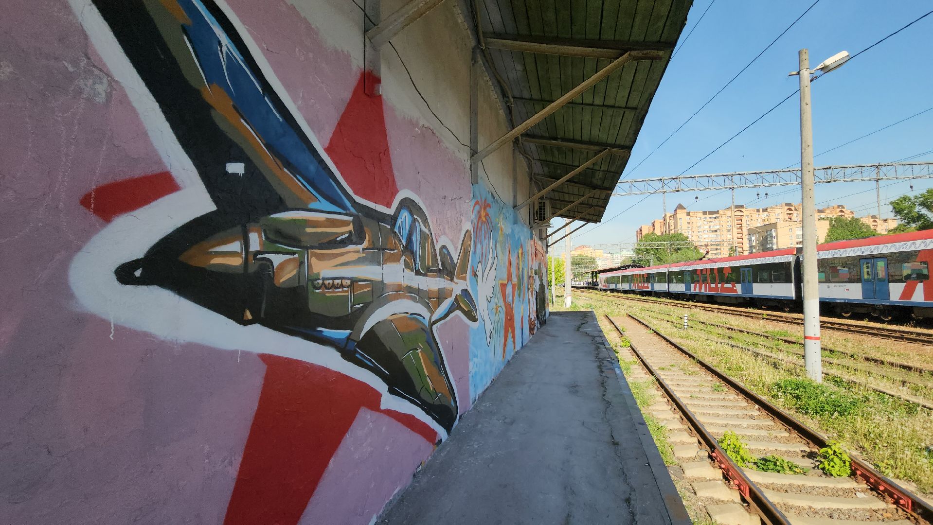 красногорск, павшино, несовершеннолетние дети, трудные подростки, ржд, мцд-2, день защиты детей, граффити,