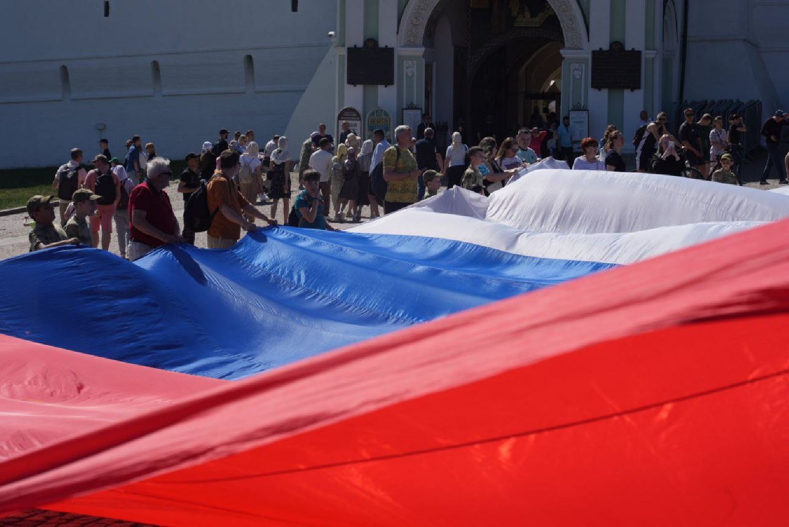 Россия, Флаг, Триколор, Российская Федерация, Акция, Духовность, Патриотизм, Сергиев Посад, Сергиево-Посадский городской округ,