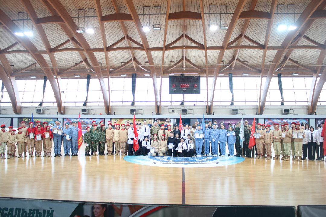 Спорт, соревнования, Щёлково, строевая подготовка, юнармейцы