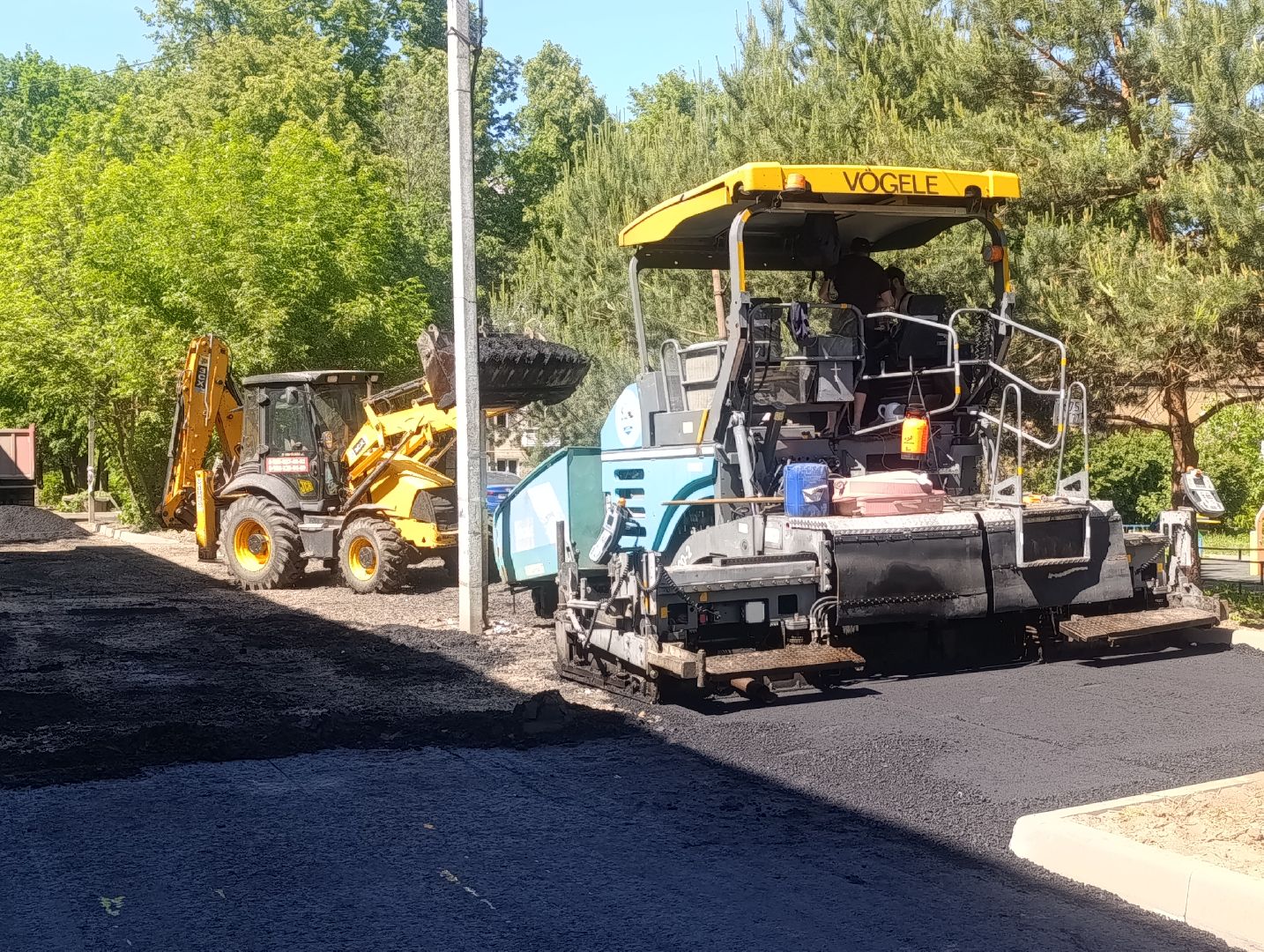 Бронницы, Благоустройство, Ремонт дороги, Замена асфальта во дворе,