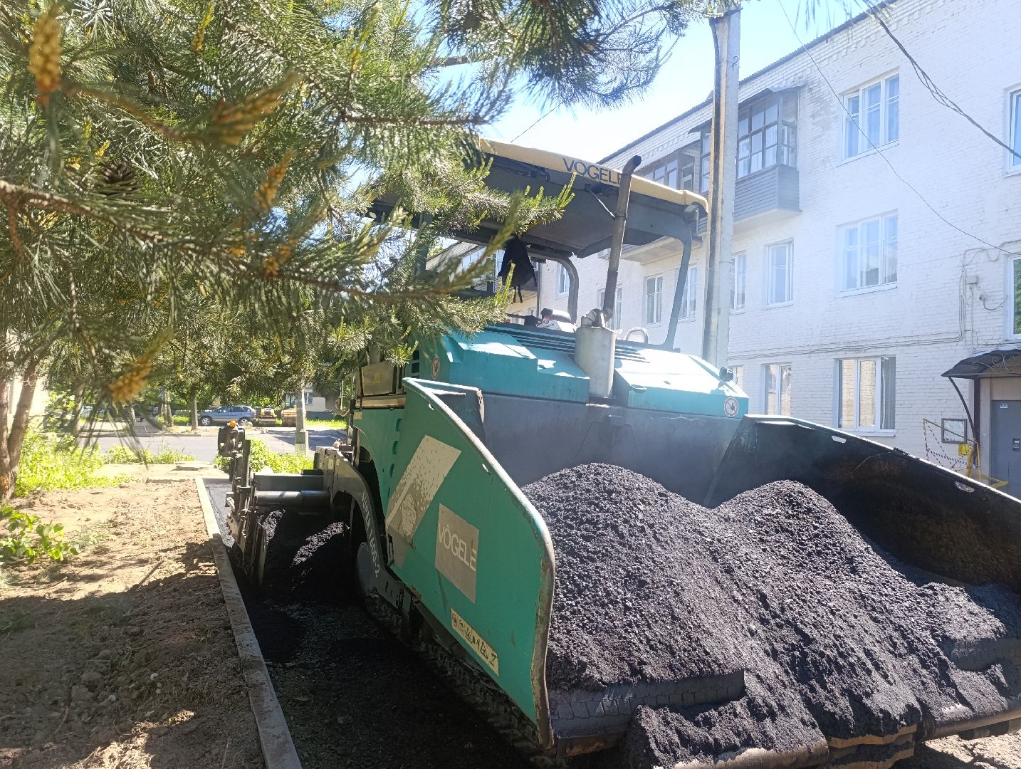Бронницы, Благоустройство, Ремонт дороги, Замена асфальта во дворе,