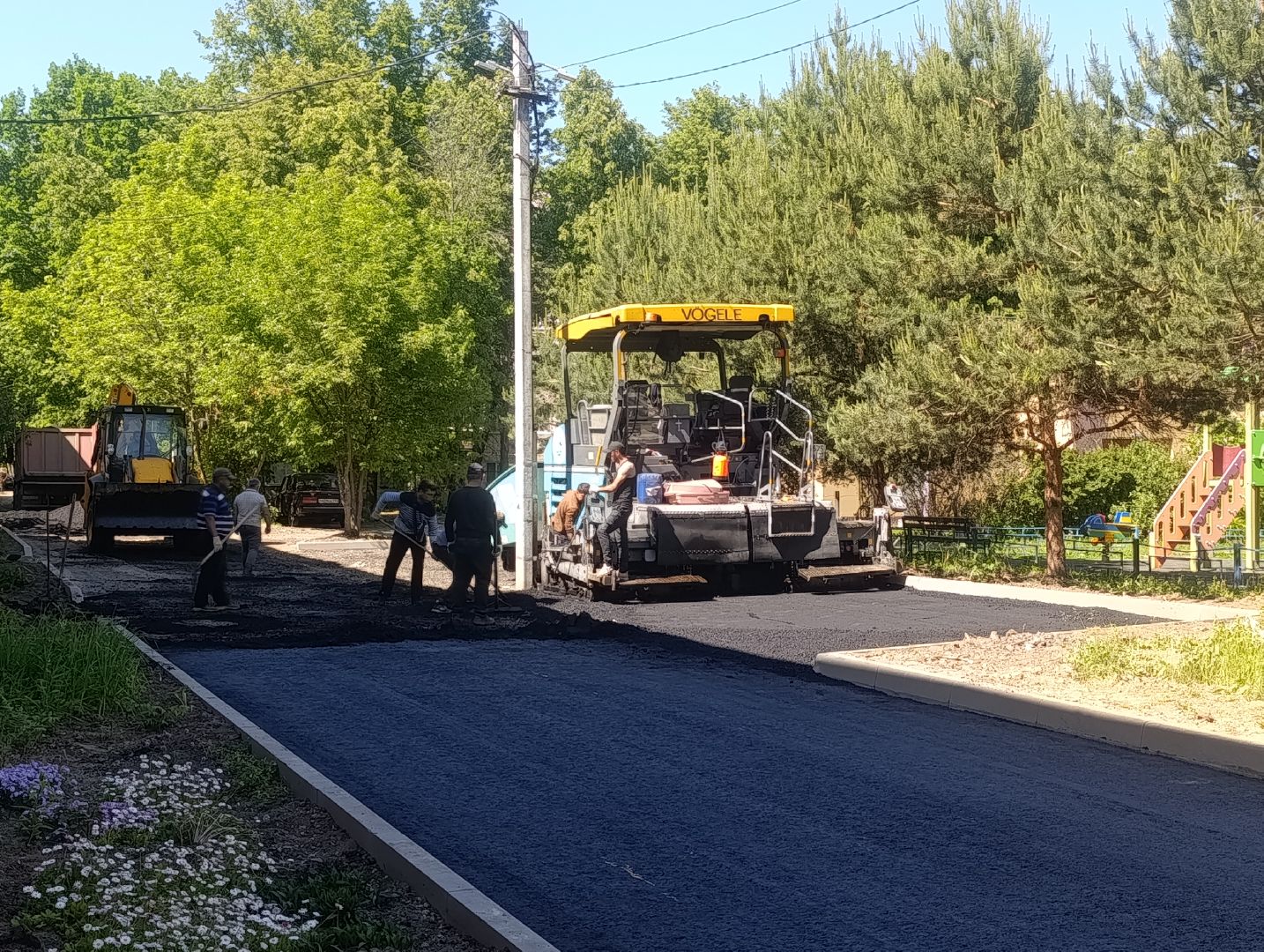 Бронницы, Благоустройство, Ремонт дороги, Замена асфальта во дворе,