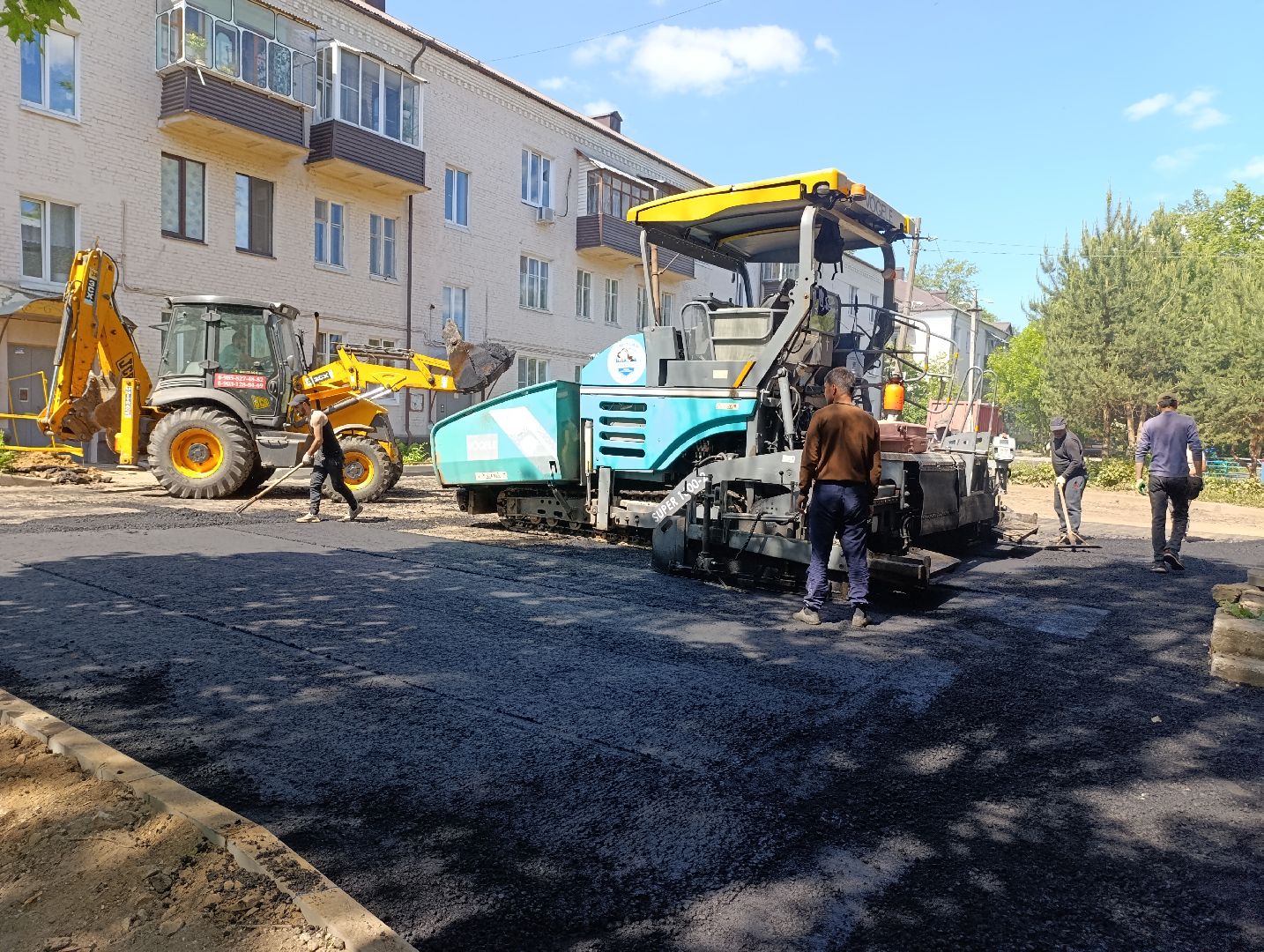 Бронницы, Благоустройство, Ремонт дороги, Замена асфальта во дворе,