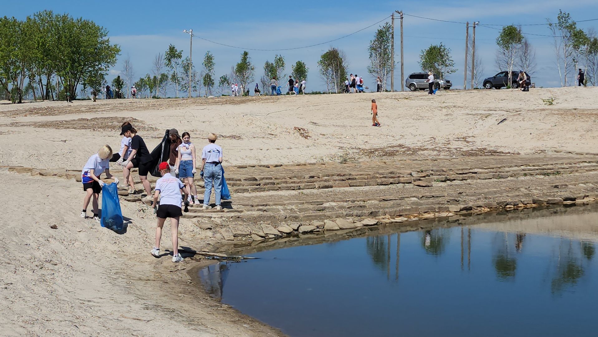 серпухов, река ока, пляж на оке, серпуховские мальдивы, депутат-эколог, Особенности национальной уборки, уборка,