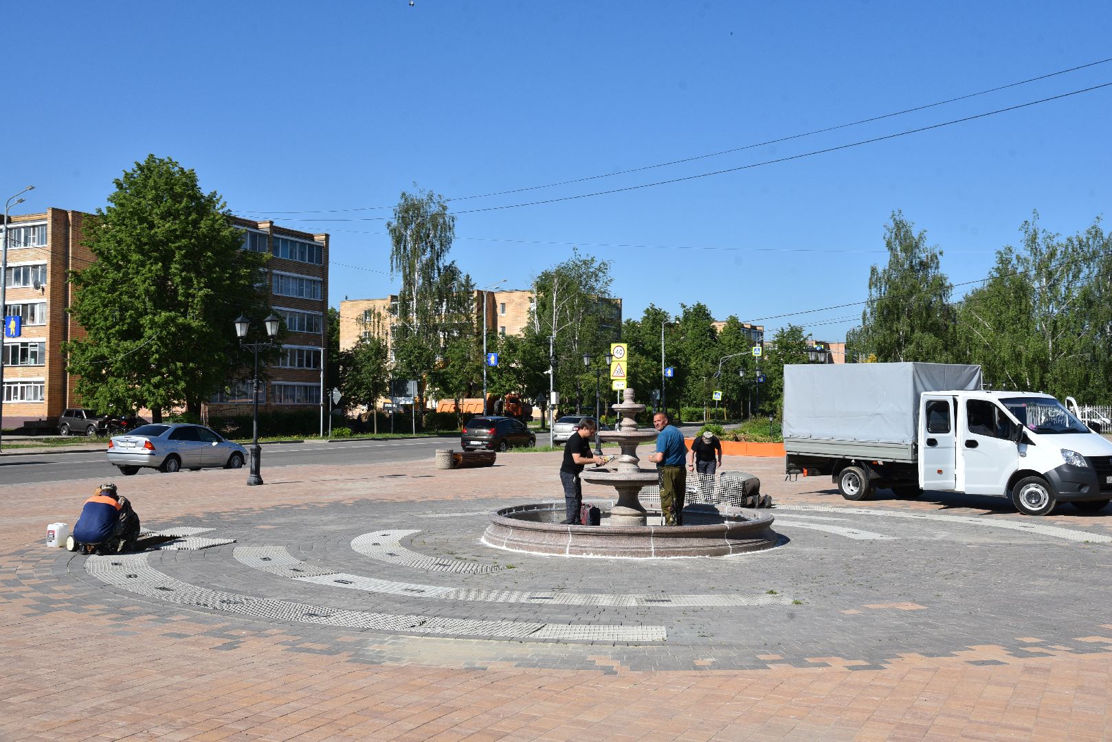 лотошино, фонтан, благоустройство,