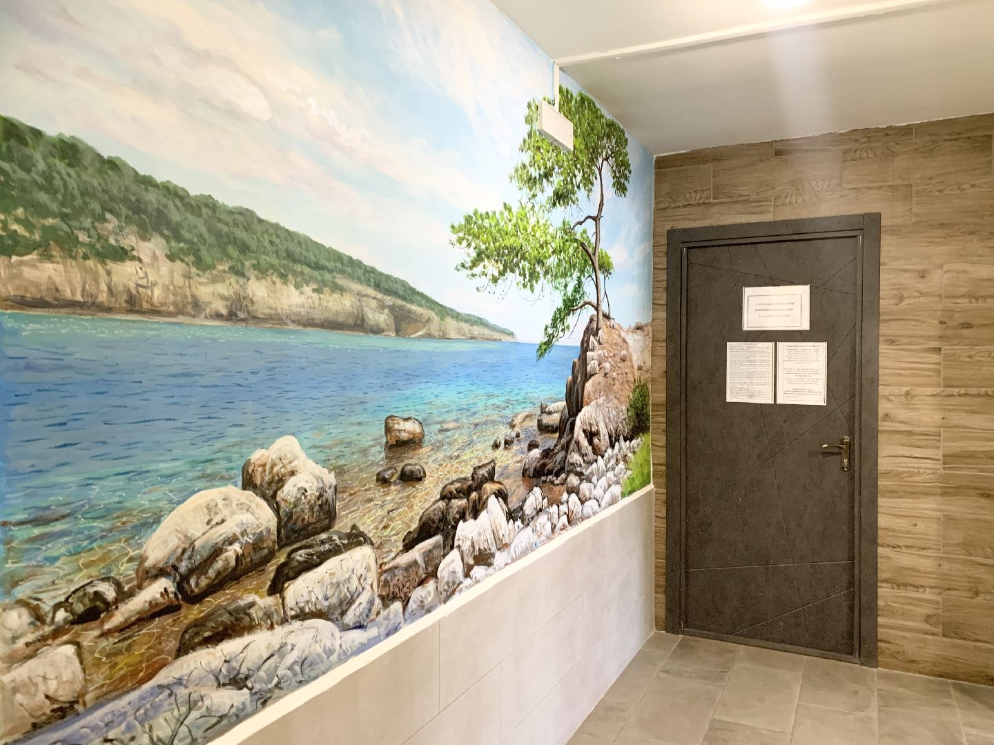 Балашиха, Подмосковье, ремонт подъездов, панно с пейзажами,