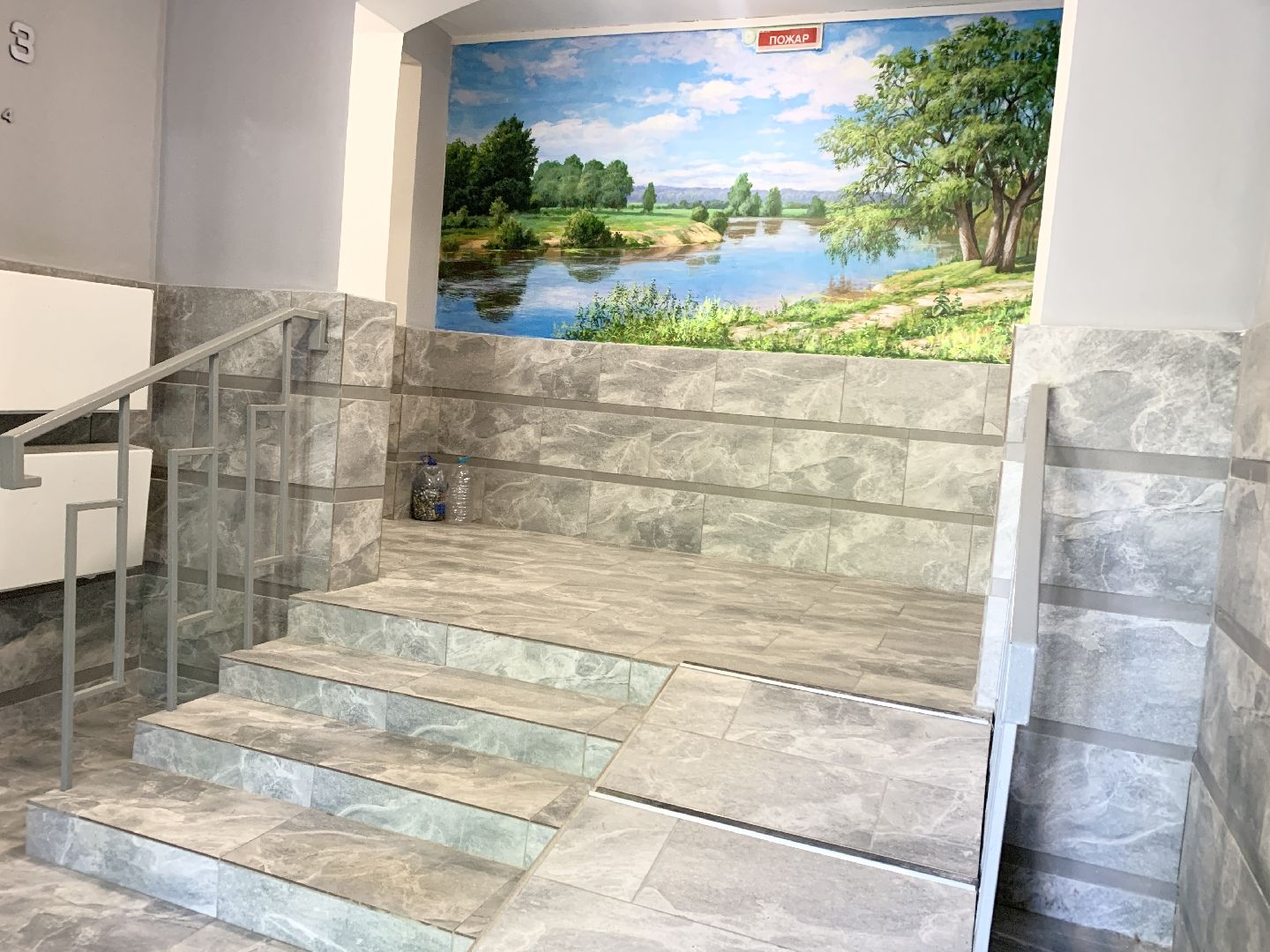 Балашиха, Подмосковье, ремонт подъездов, панно с пейзажами,