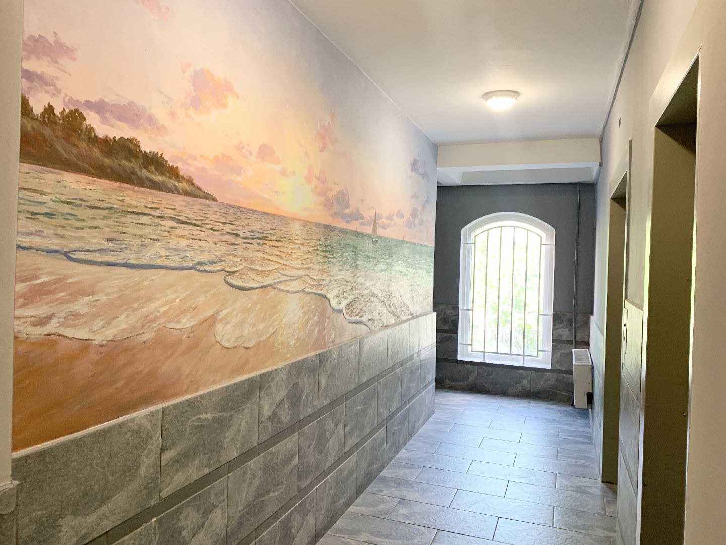 Балашиха, Подмосковье, ремонт подъездов, панно с пейзажами,