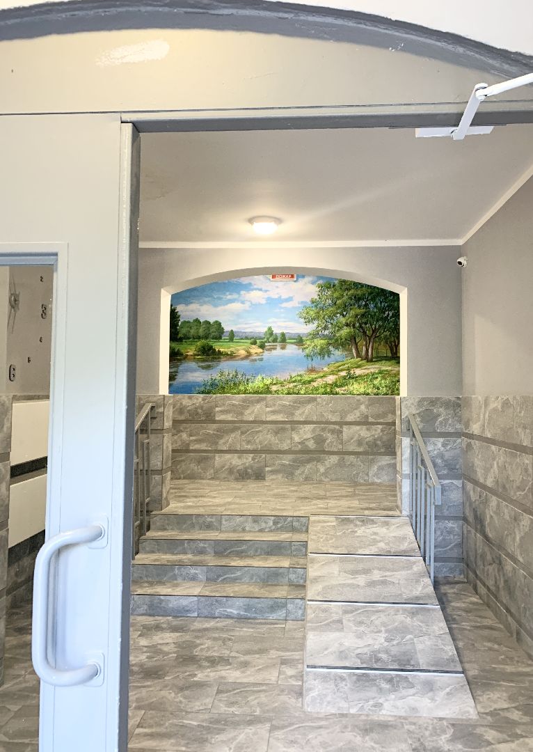 Балашиха, Подмосковье, ремонт подъездов, панно с пейзажами,