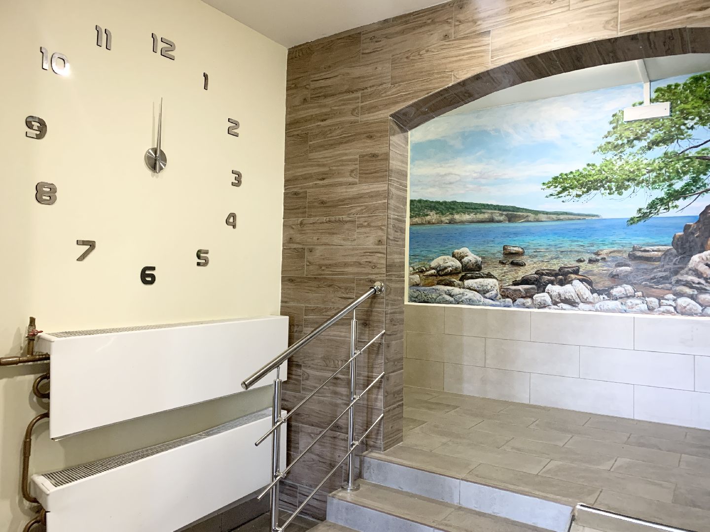 Балашиха, Подмосковье, ремонт подъездов, панно с пейзажами,