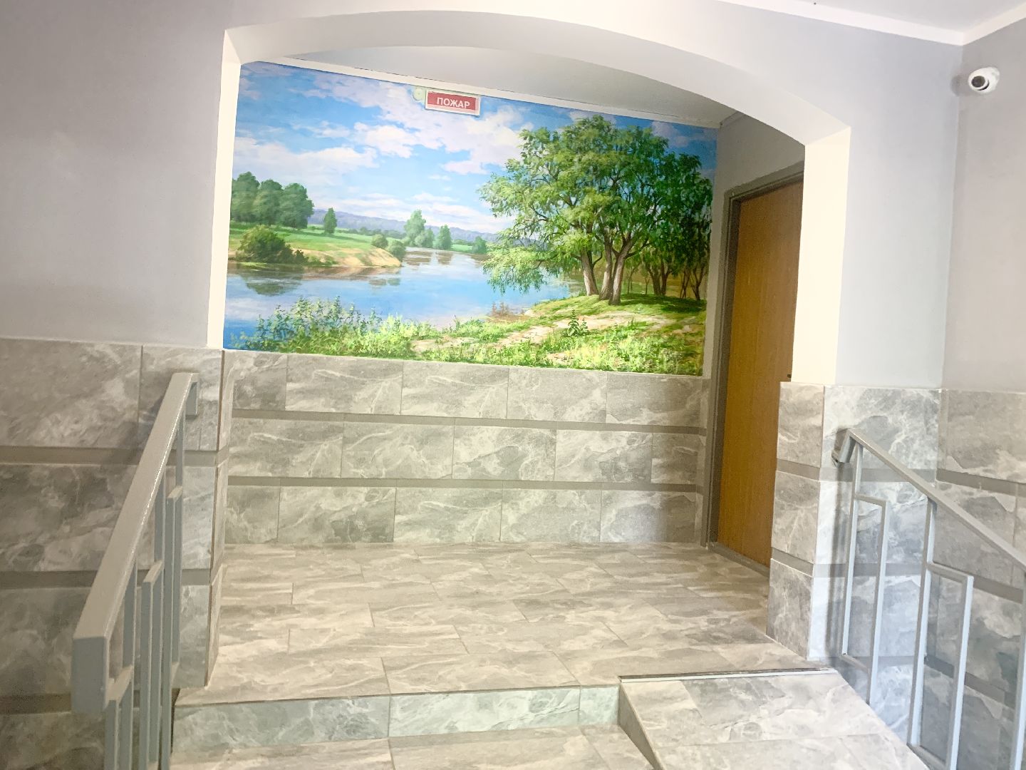 Балашиха, Подмосковье, ремонт подъездов, панно с пейзажами,