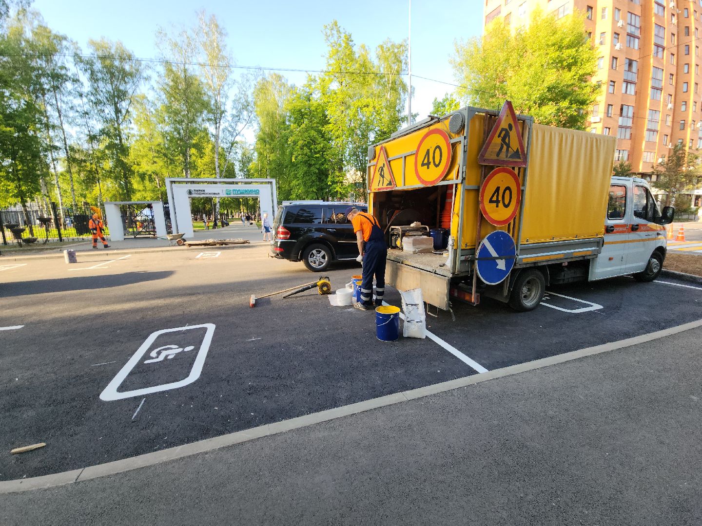 пушкино, ремонт дорог, дорога, благоустройство, тротуары, парковки,