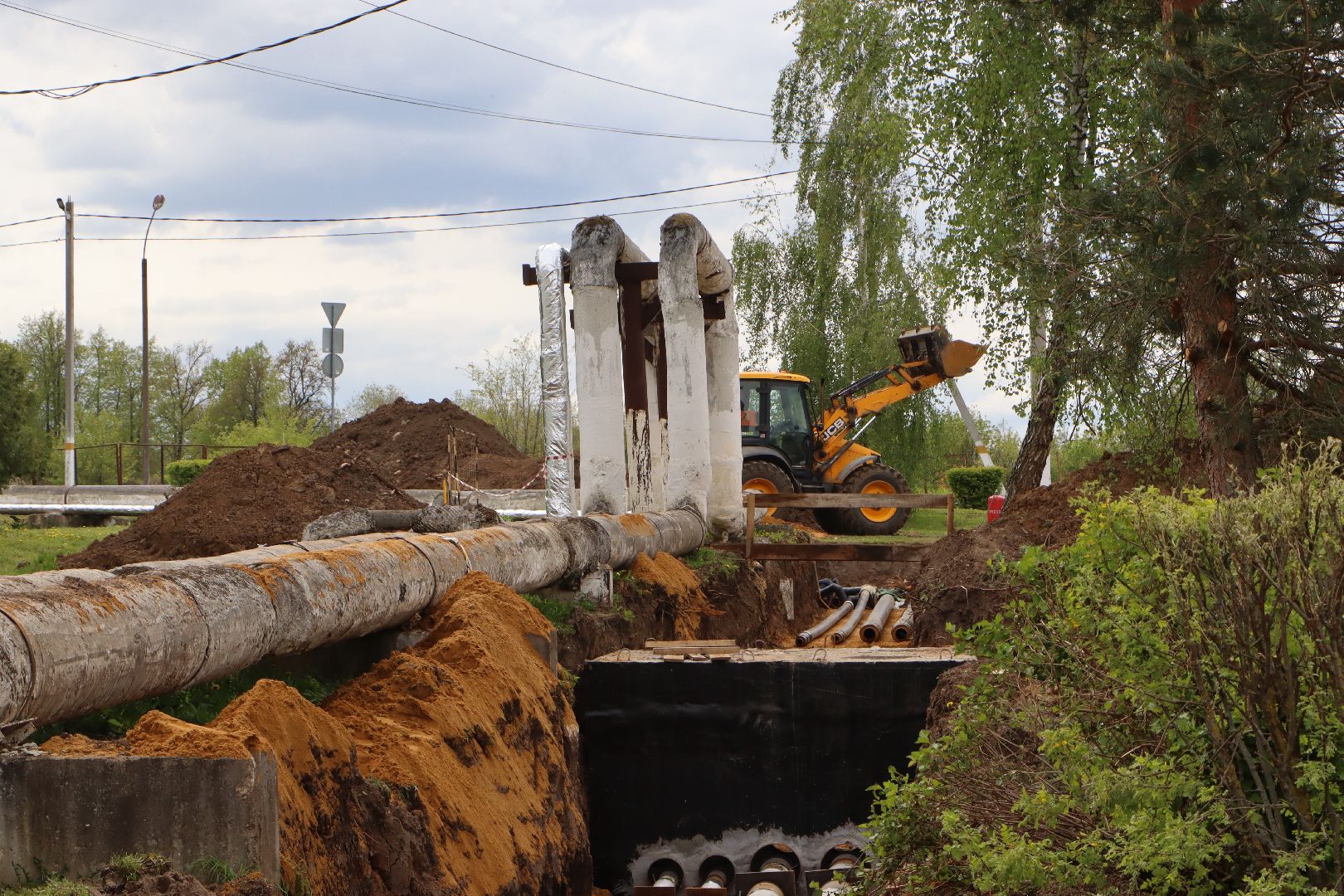 ЖКХ, Капитальный ремонт теплосетей, село петрово, Серебряные Пруды,