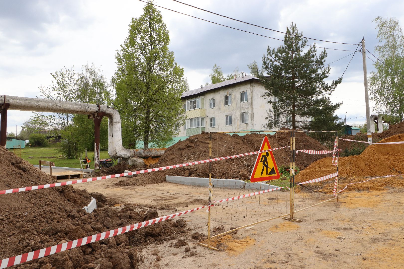 ЖКХ, Капитальный ремонт теплосетей, село петрово, Серебряные Пруды,