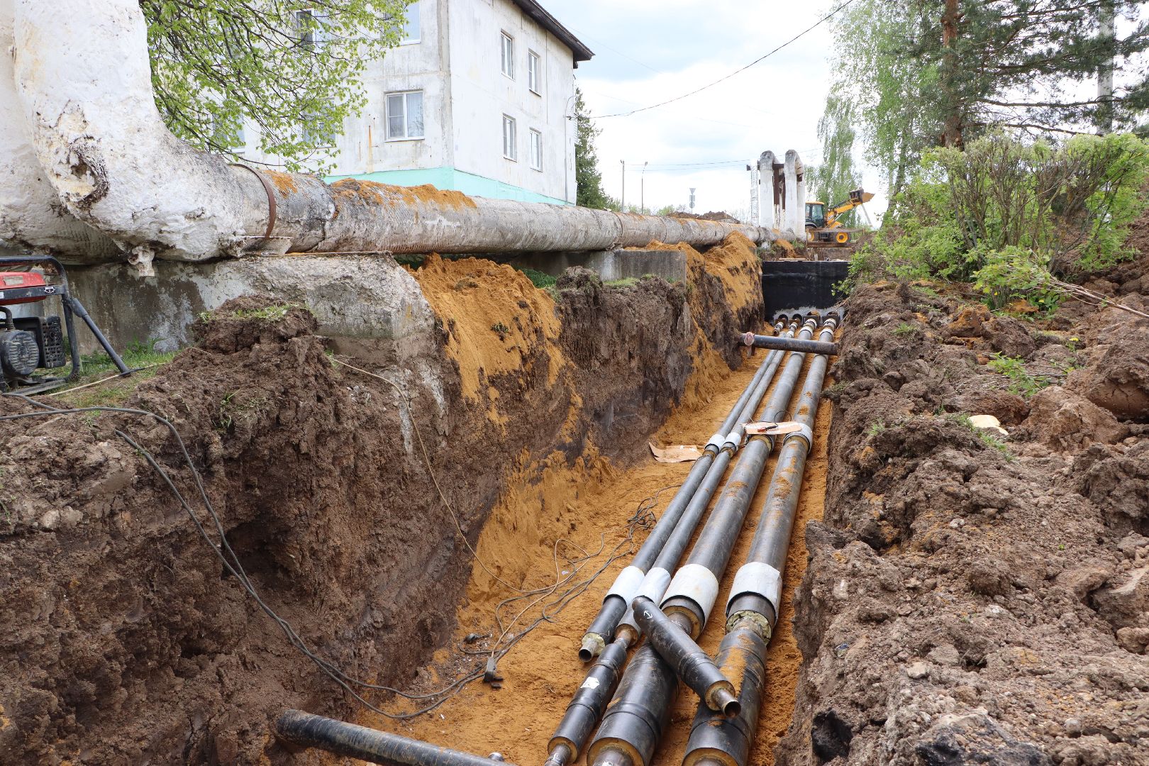 ЖКХ, Капитальный ремонт теплосетей, село петрово, Серебряные Пруды,