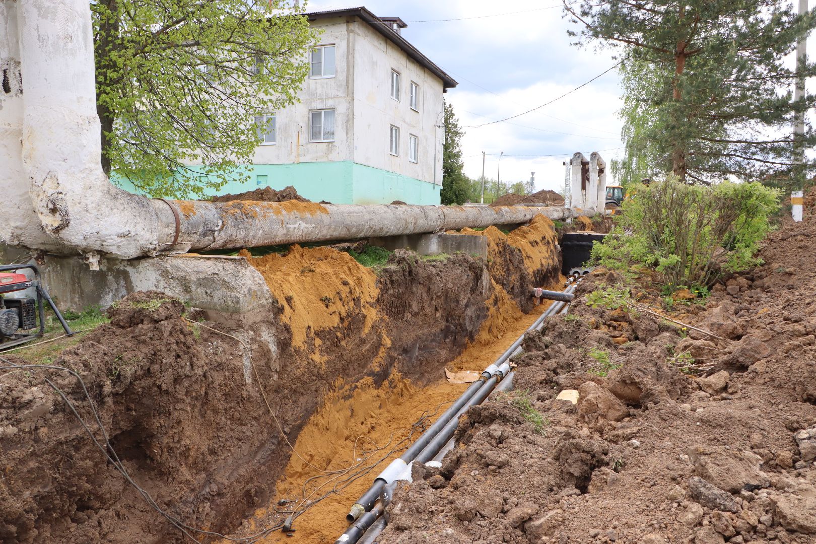 ЖКХ, Капитальный ремонт теплосетей, село петрово, Серебряные Пруды,