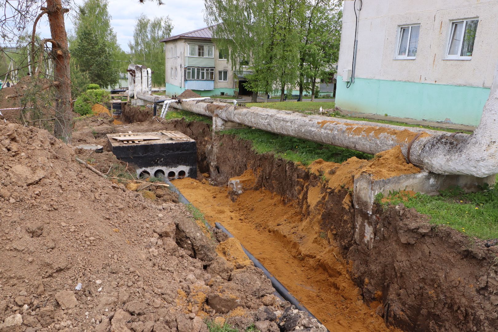 ЖКХ, Капитальный ремонт теплосетей, село петрово, Серебряные Пруды,