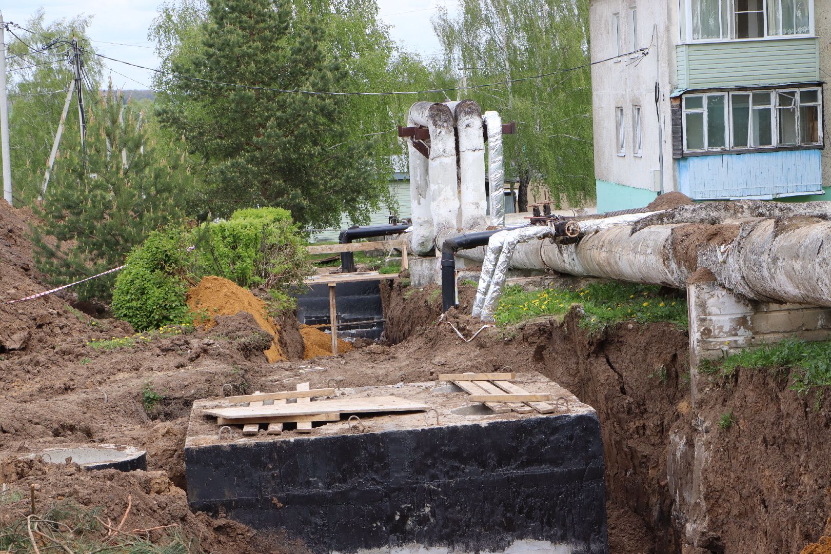 ЖКХ, Капитальный ремонт теплосетей, село петрово, Серебряные Пруды,