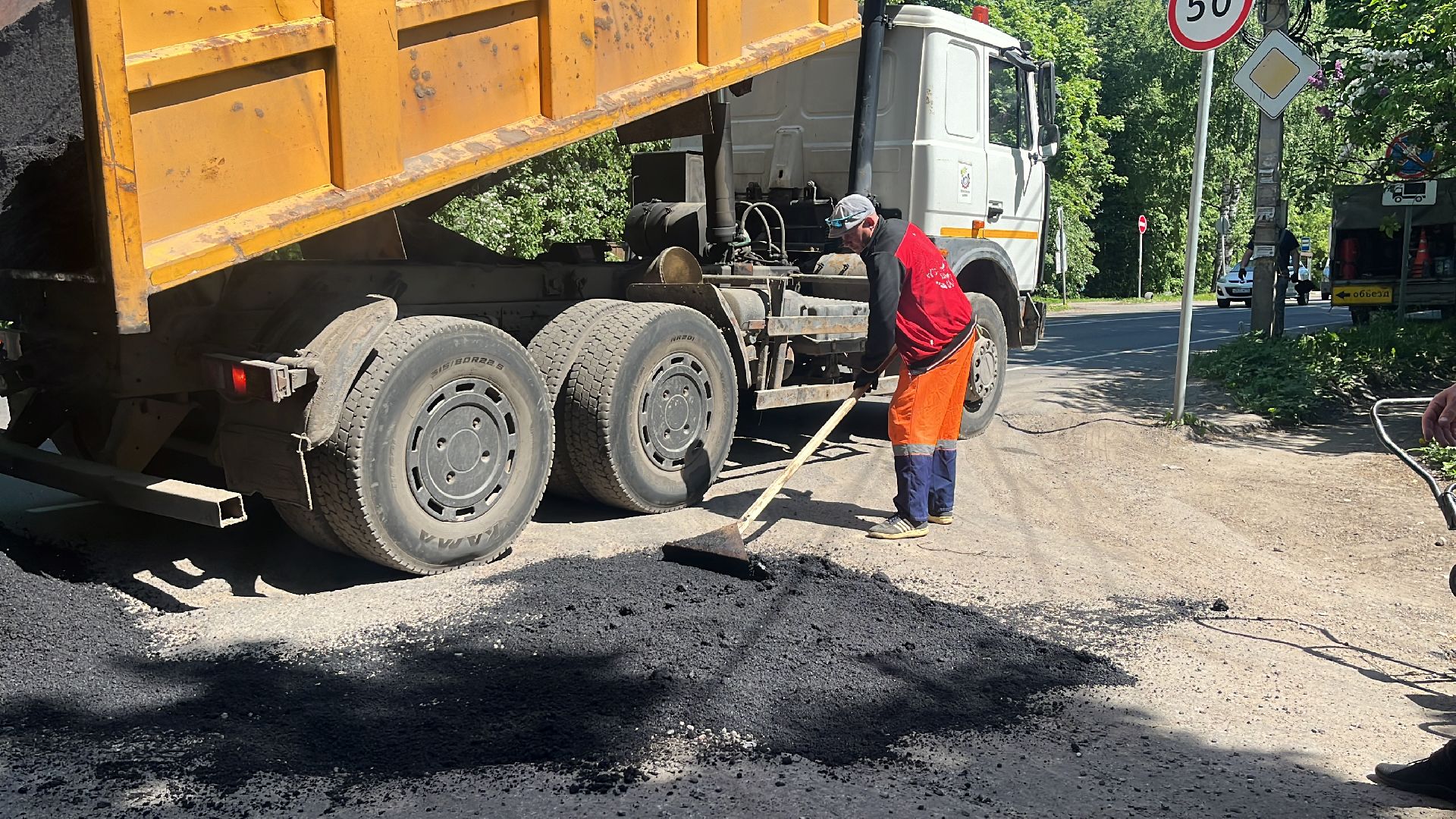 дорога, дороги, ремонт, ремонт дорог, ямочный ремонт,