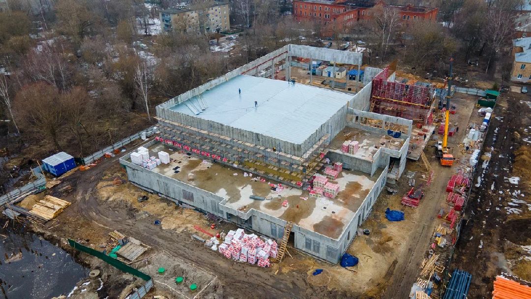 Строительство, Орехово-Зуево, ледовый стадион, губернатор, Заголовацкий, Панин, Коркин