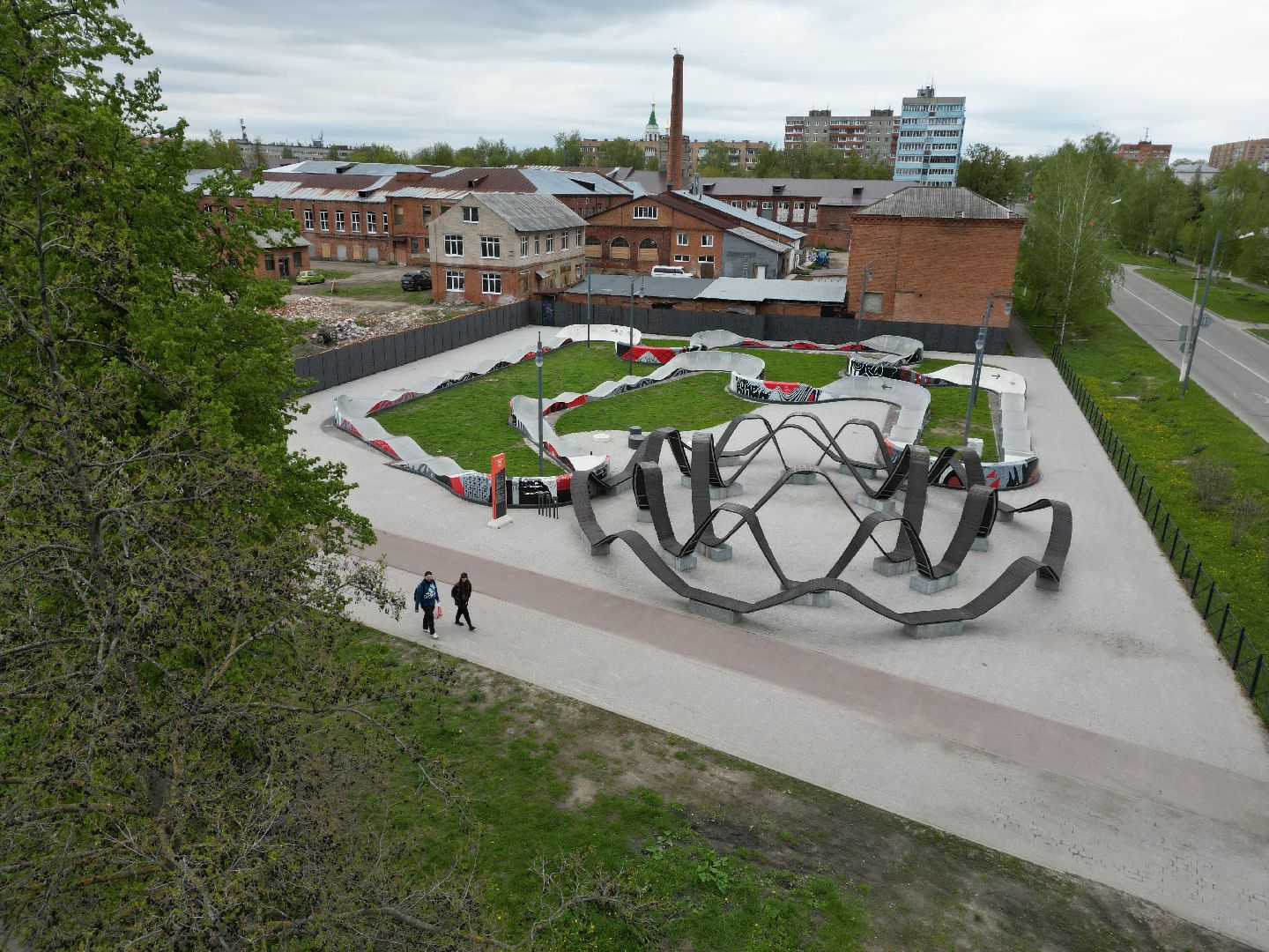 видео с коптера, егорьевск, памп трек,