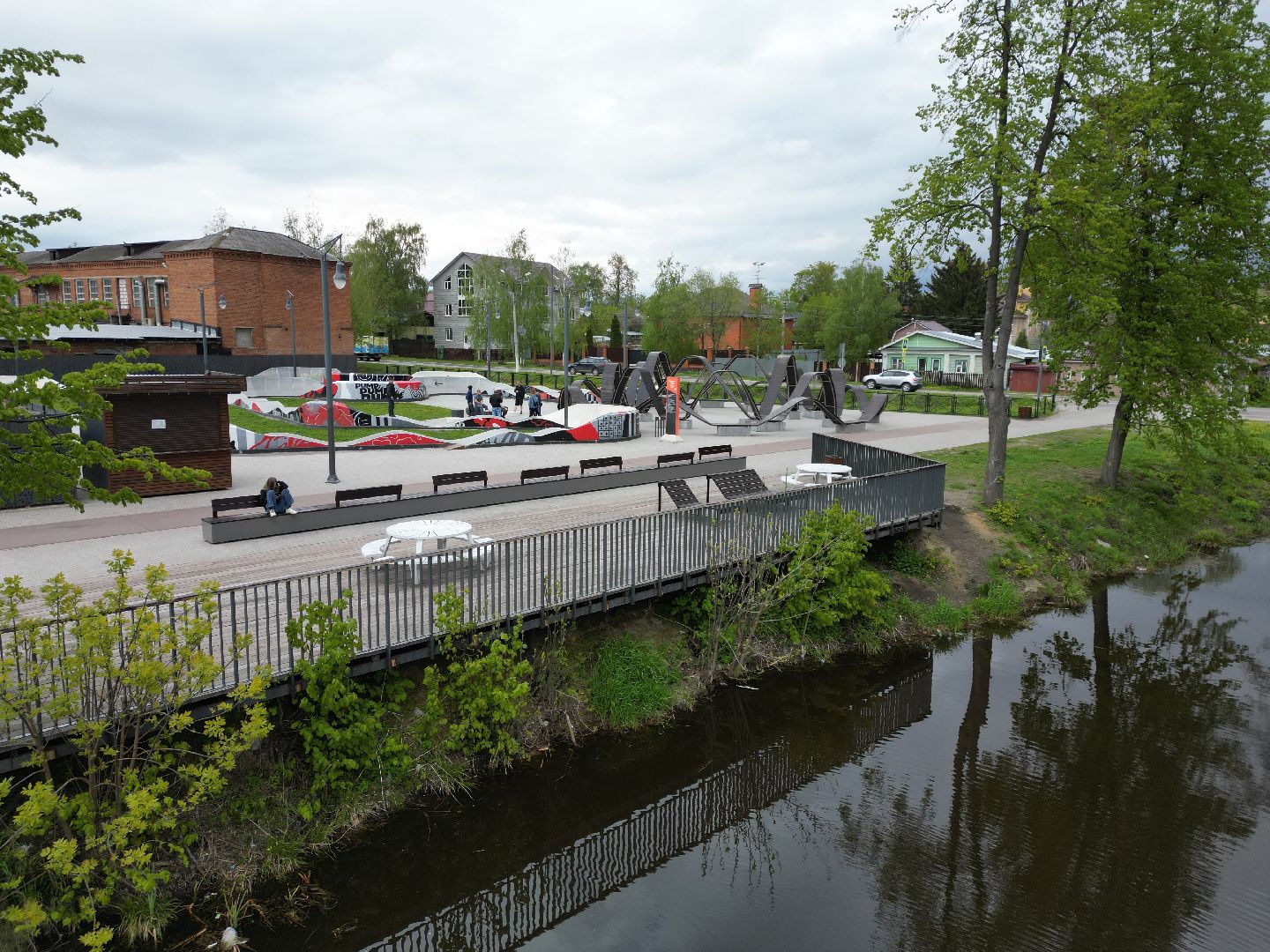 видео с коптера, егорьевск, памп трек,