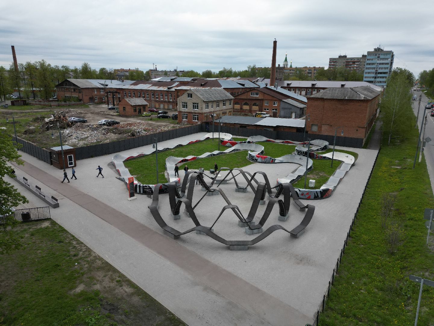 видео с коптера, егорьевск, памп трек,