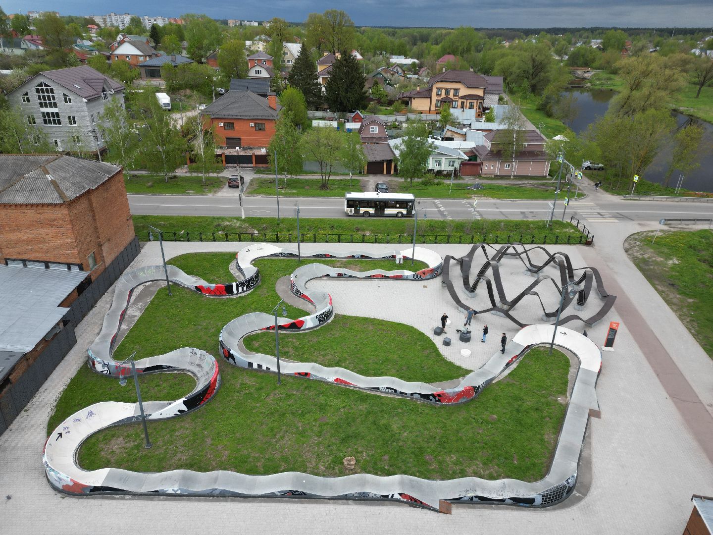 видео с коптера, егорьевск, памп трек,