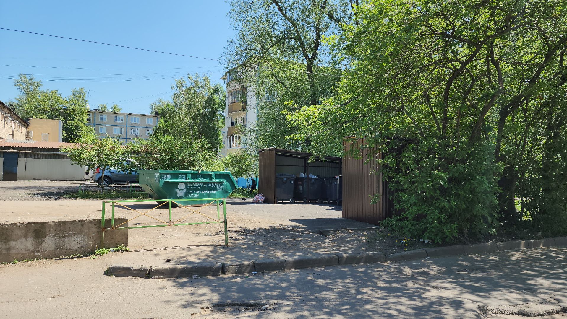 Лобня, чистота, мусорные площадки, мусорные контейнеры,