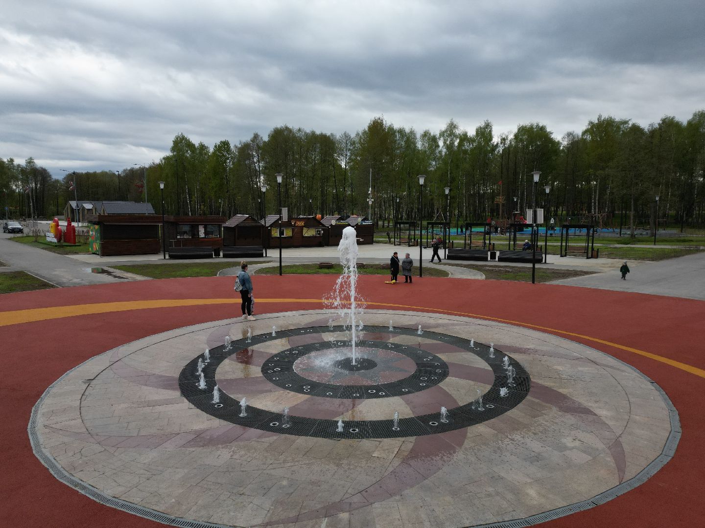 видео с коптера, парк, егорьевск,