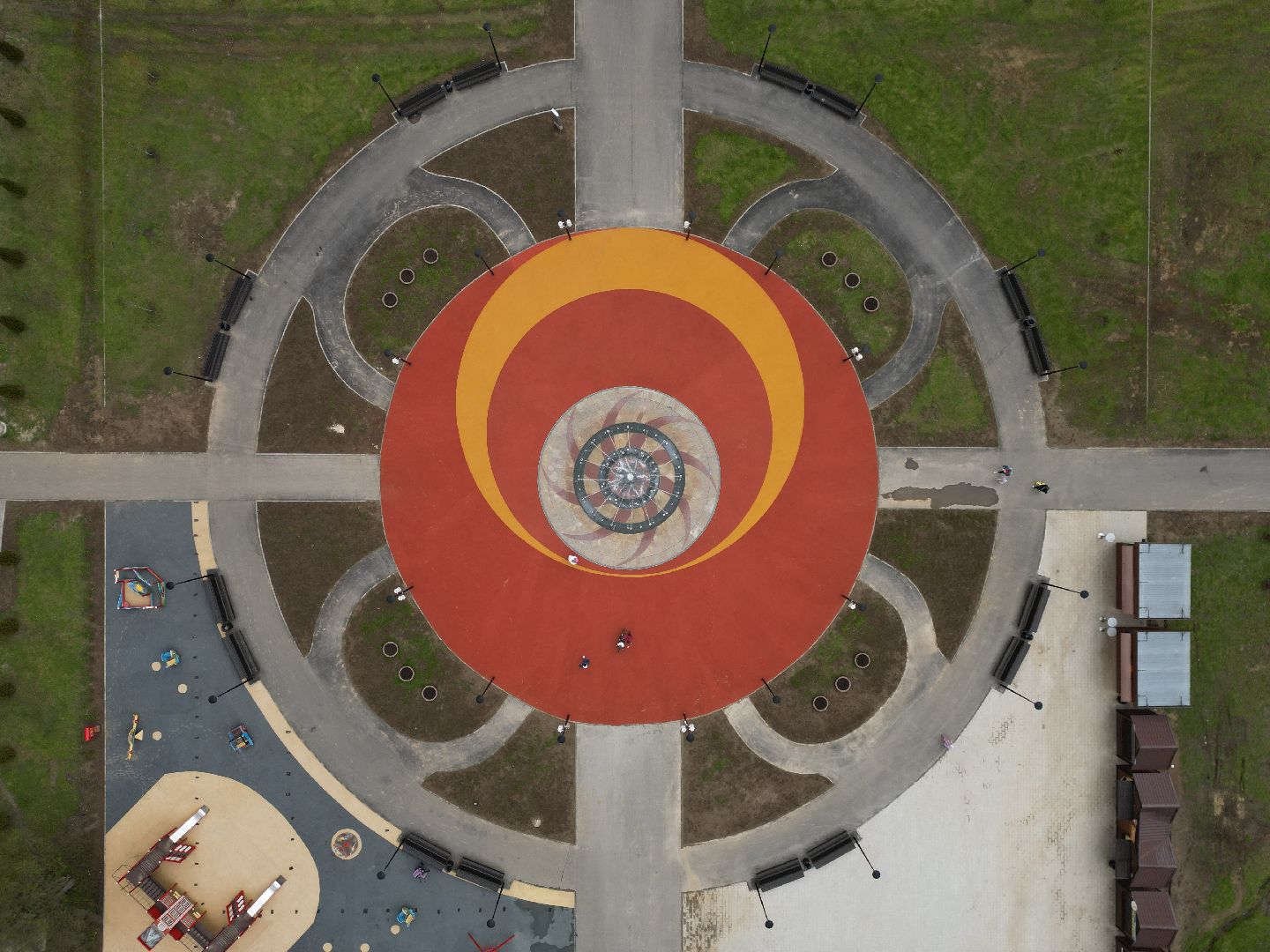 видео с коптера, парк, егорьевск,