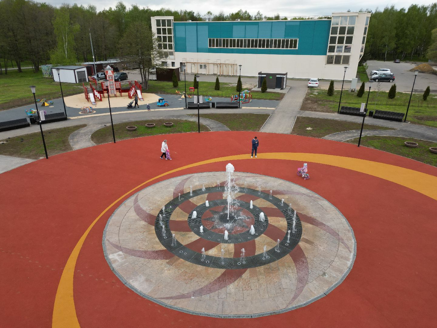 видео с коптера, парк, егорьевск,