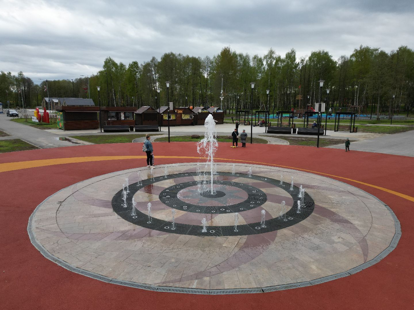 видео с коптера, парк, егорьевск,