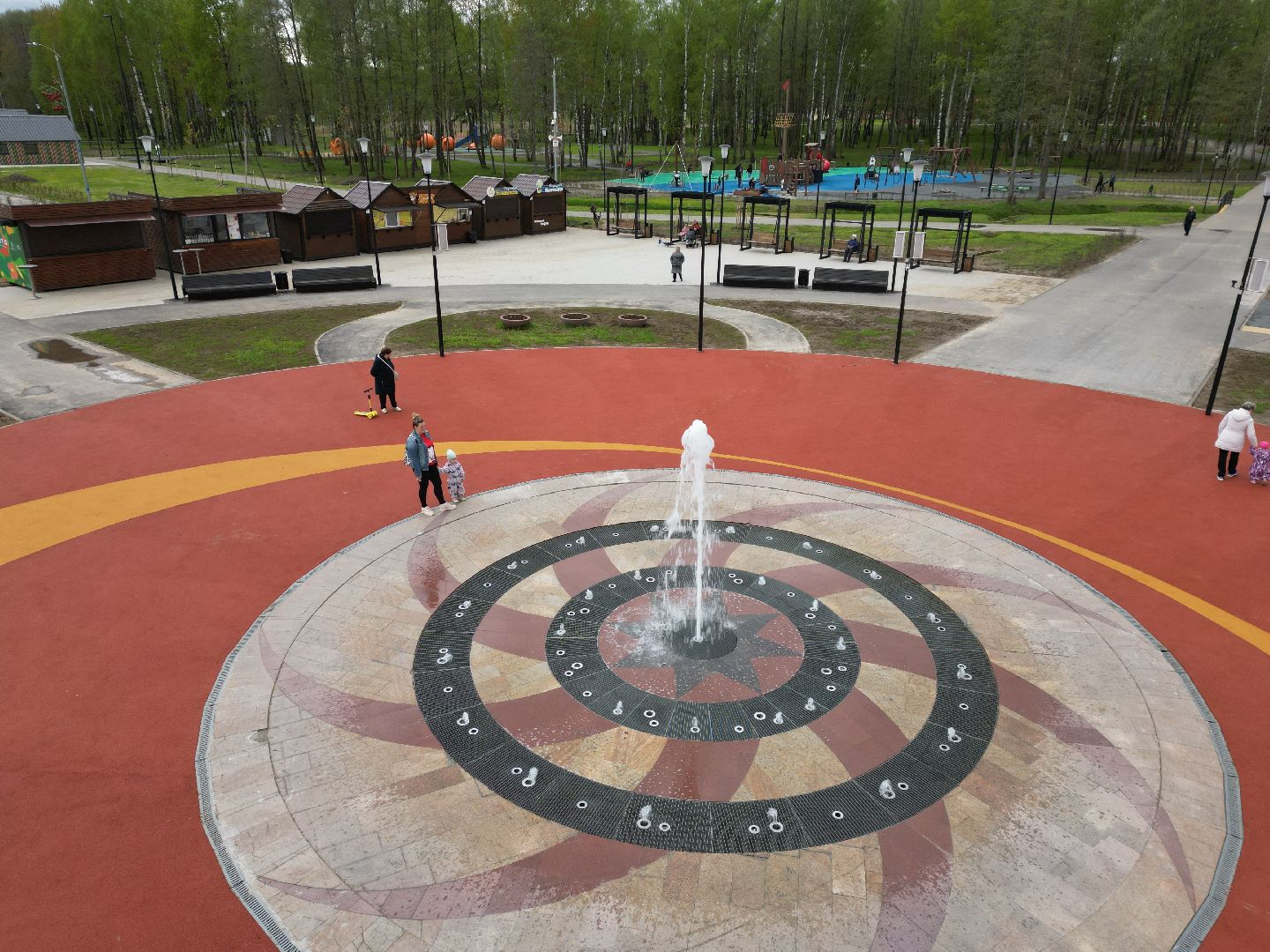 видео с коптера, парк, егорьевск,