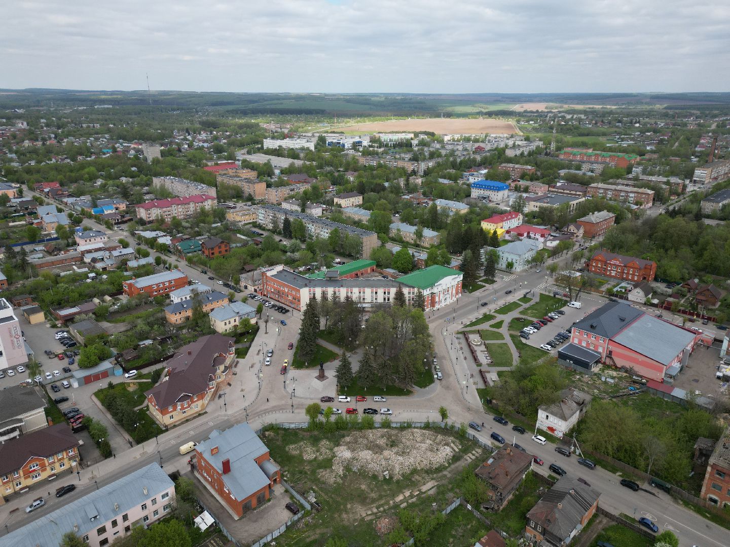 видео с коптера, зарайск, советская,