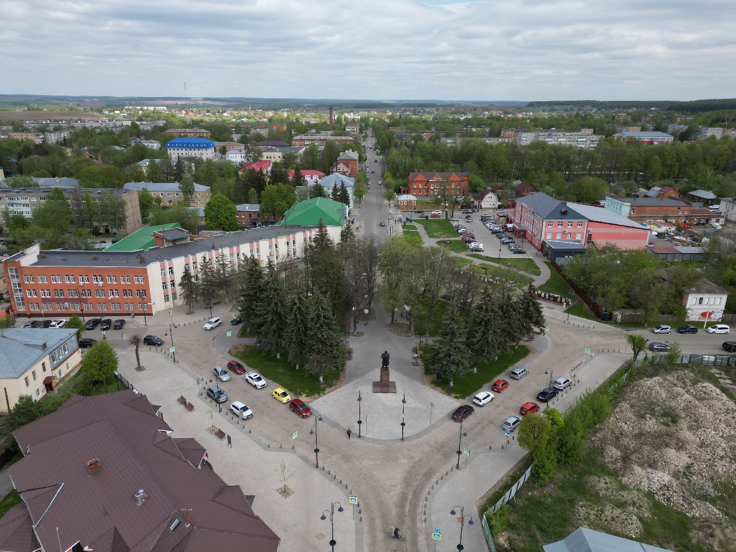 видео с коптера, зарайск, советская,